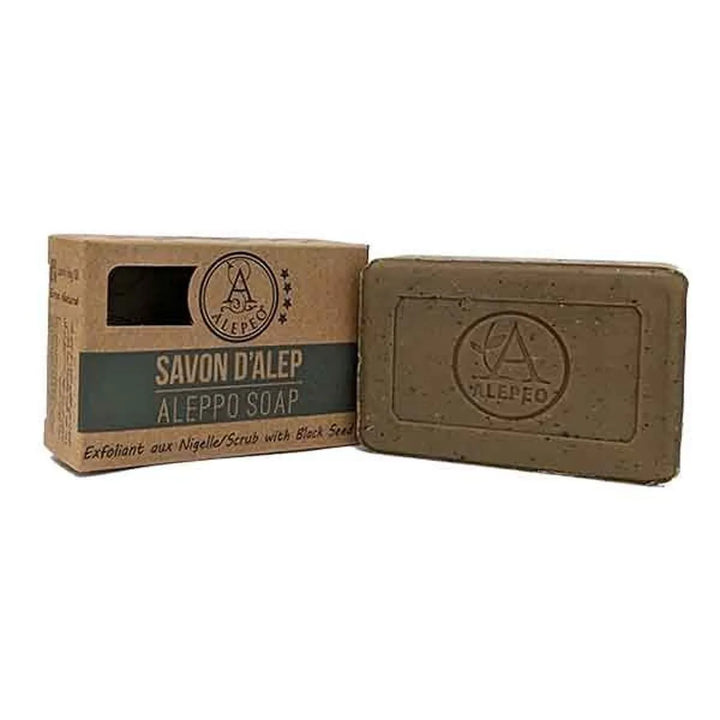 Savon d'Alep Exfoliant aux Nigelles 100 g