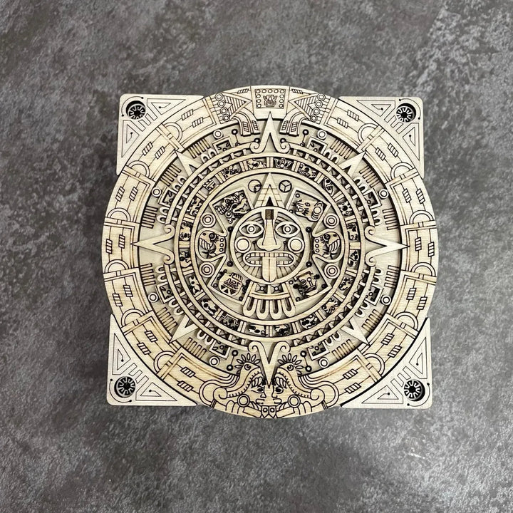 box Style Aztec bois cadeau voyageur vide poche boite a bijoux