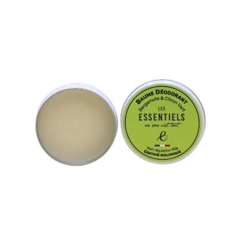 Baume déodorant vegan bio - Bergamote & Citron vert - Les Essentiels™ - HumaGreen