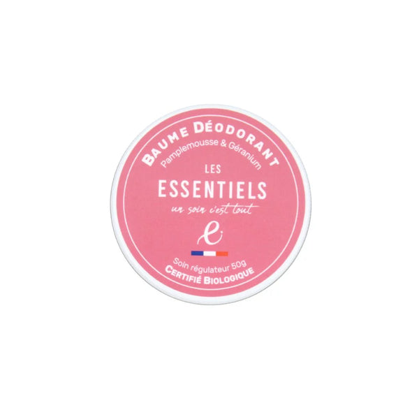Baume déodorant vegan bio - Pamplemousse et Géranium Rosa - Les Essentiels™ - HumaGreen