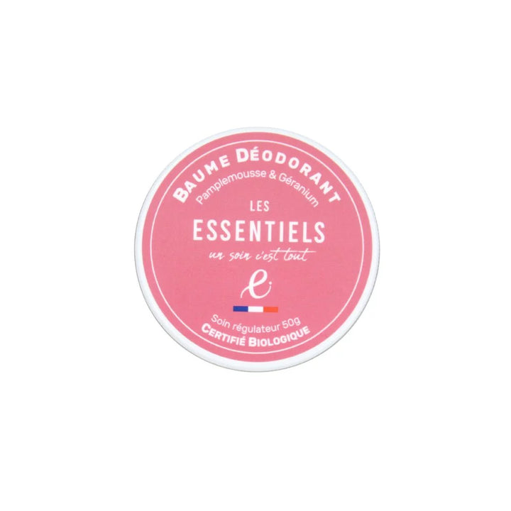 Baume déodorant vegan bio - Pamplemousse et Géranium Rosa - Les Essentiels™ - HumaGreen