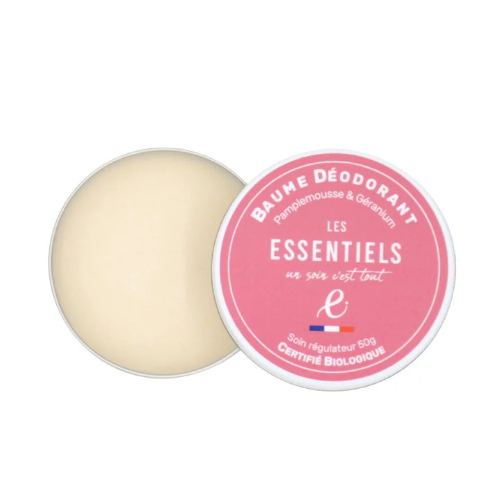 Baume déodorant vegan bio - Pamplemousse et Géranium Rosa - Les Essentiels™ - HumaGreen